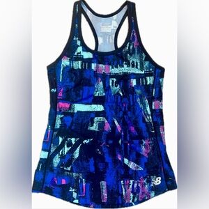 ✨NWT Women’s Small Black/Blue/Pink New Balance Athletic Workout Active Tank Top